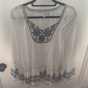 Max Studio Embroidered Top